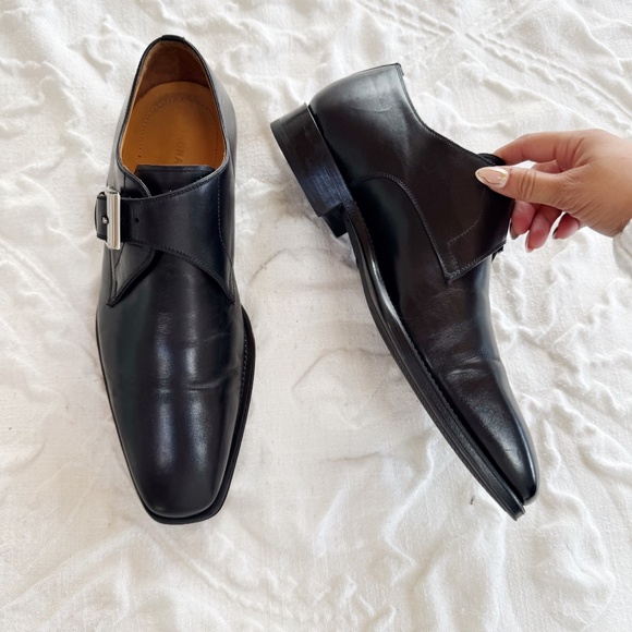 Magnanni Marco Monk Strap Shoes Size 7 $435 - Picture 7 of 11
